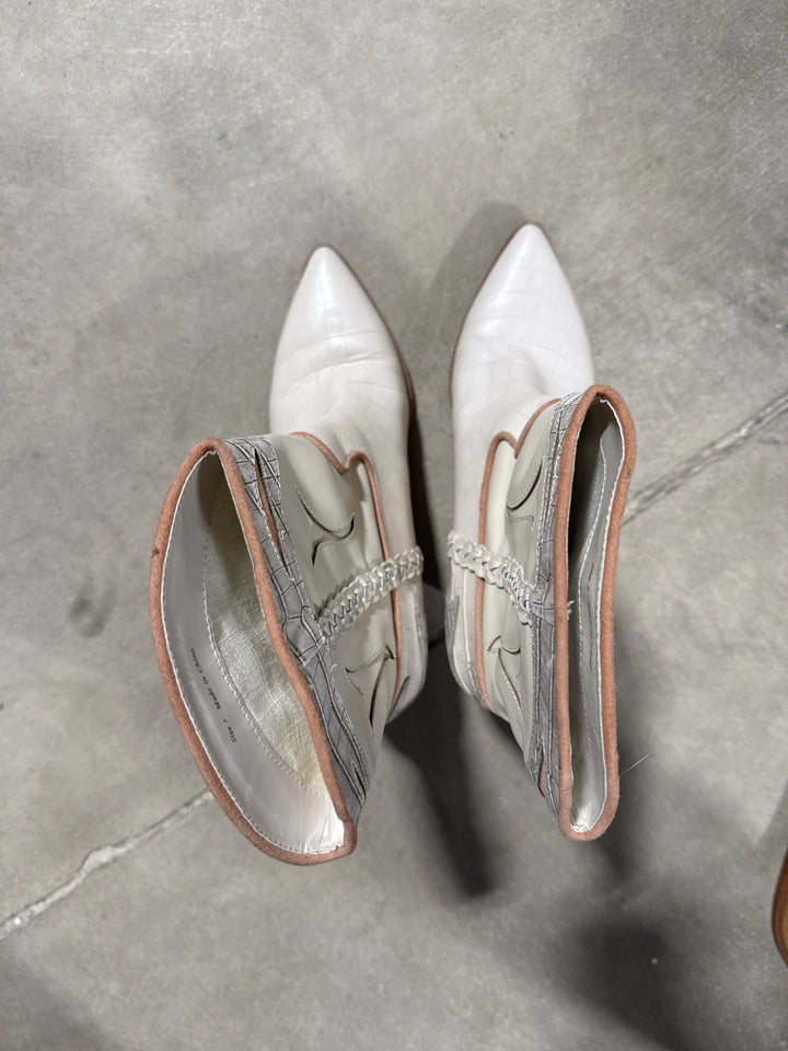 SOLD: Dolce vita neutral cowgirl booties (7; retail $170)