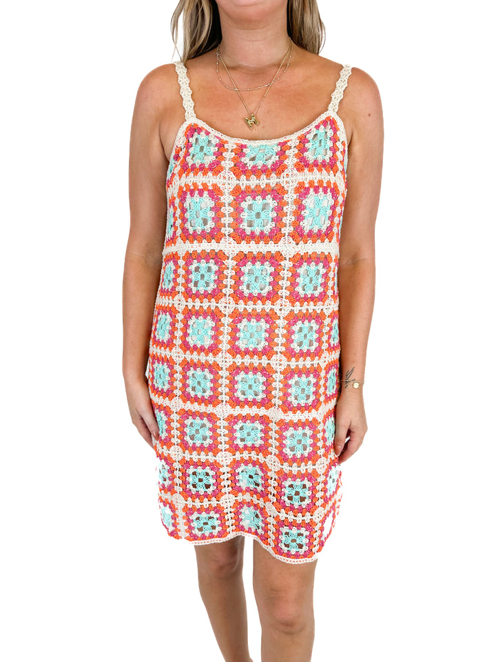 Koko + Mason Crochet Mini Dress (M)