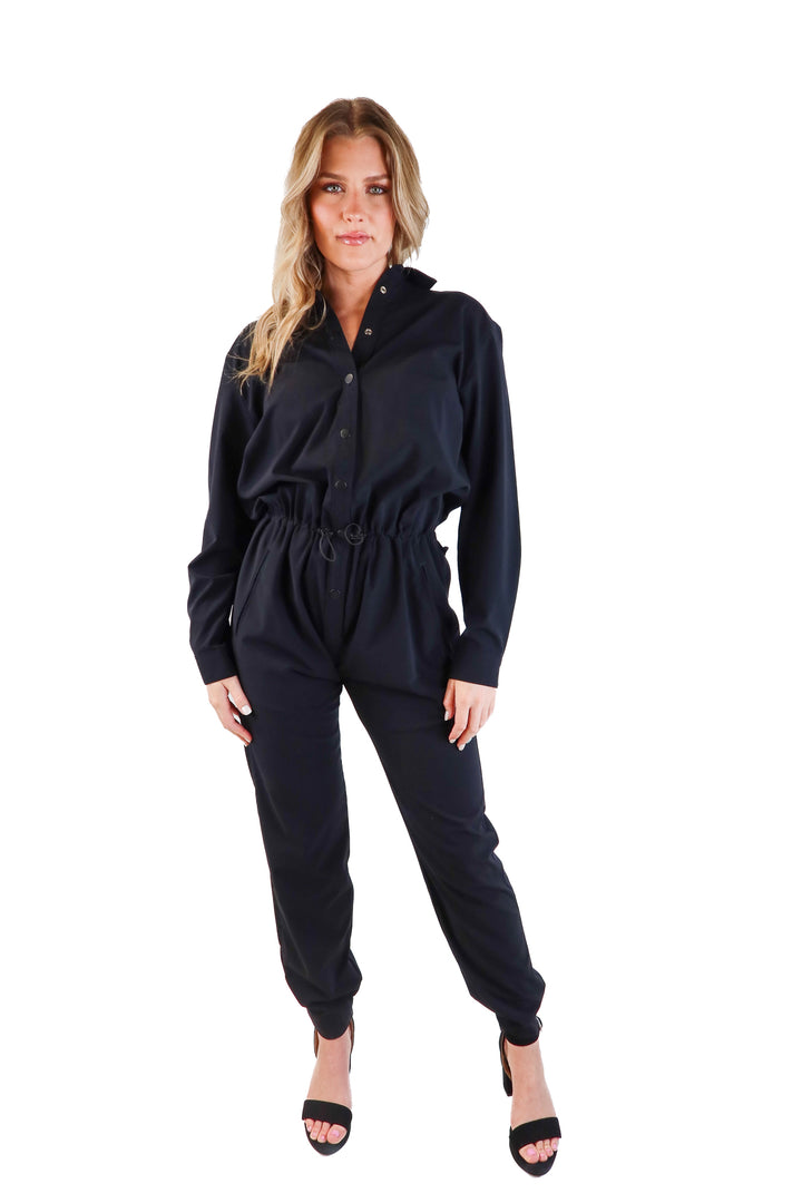 925 Black Jumpsuit (M)