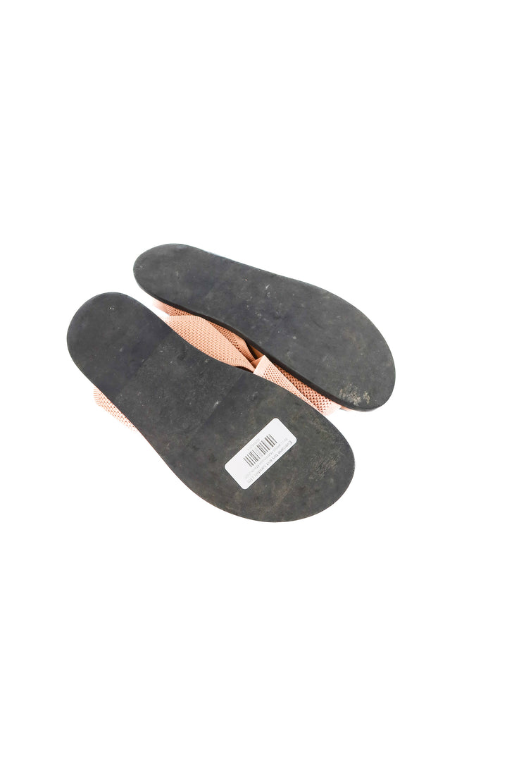 Everlane tan knit sandals (10; retail $148)