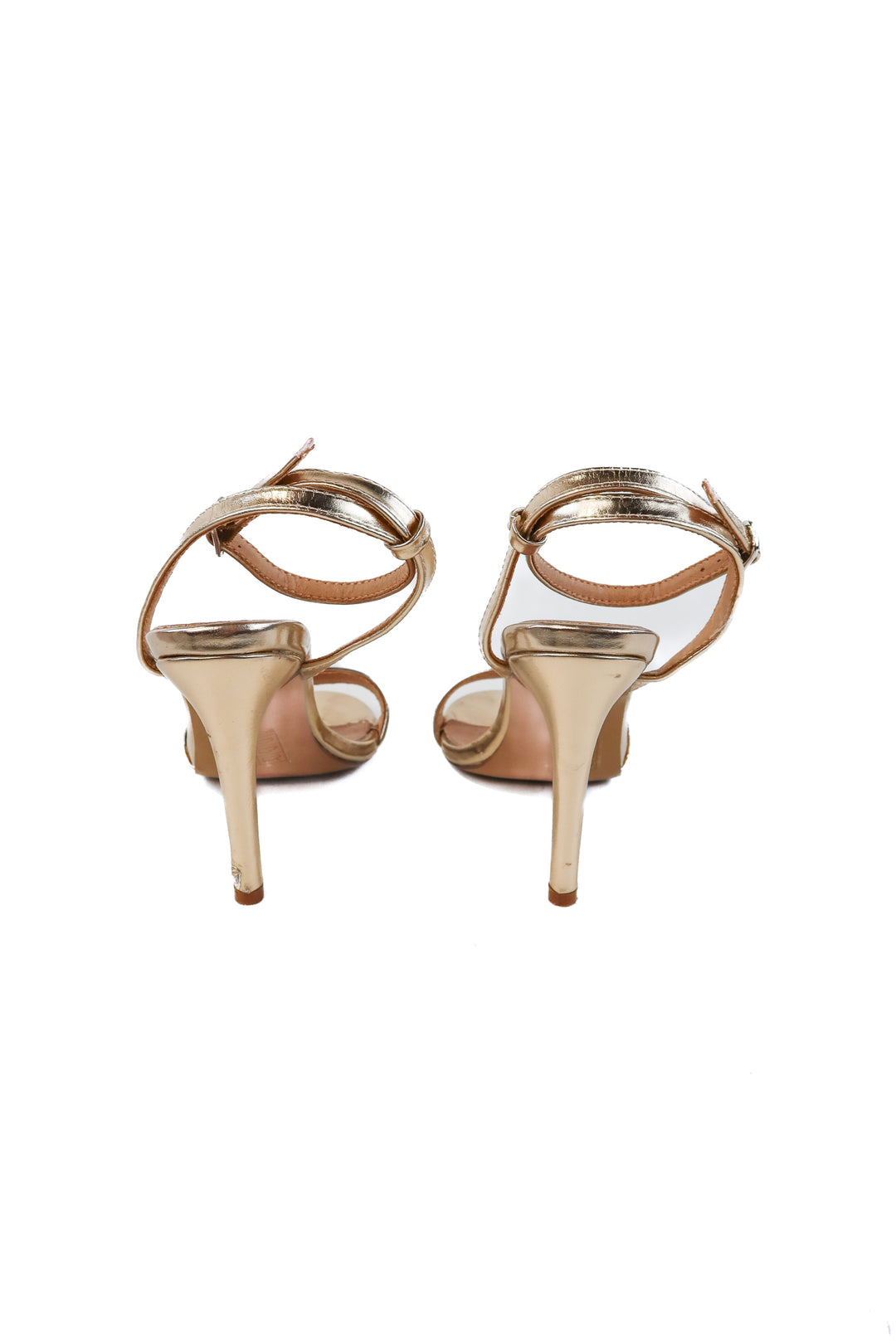Vici gold metallic heels (6.5; retail $52)