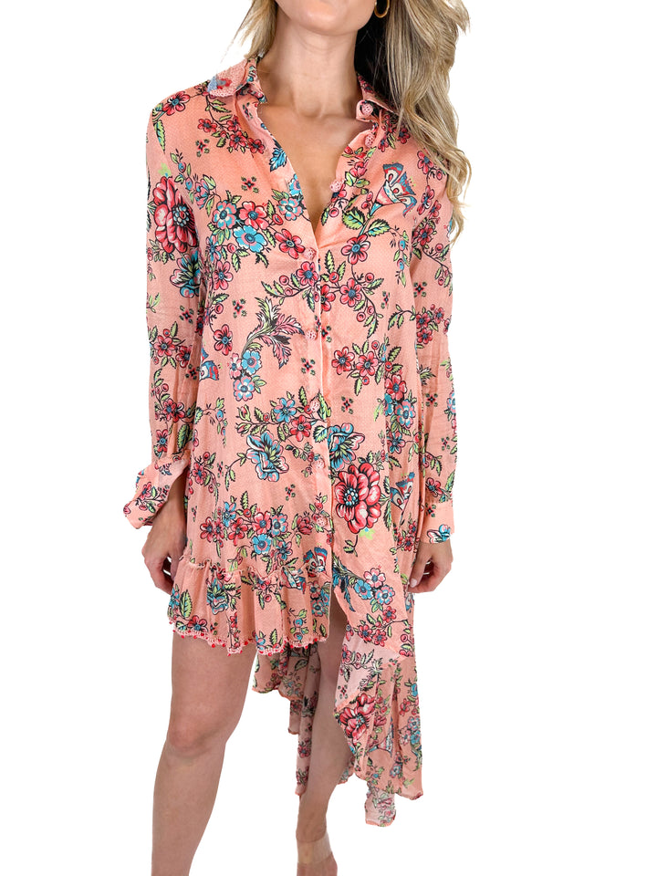 Anjuna Floral Shirt Dress NWT (S)
