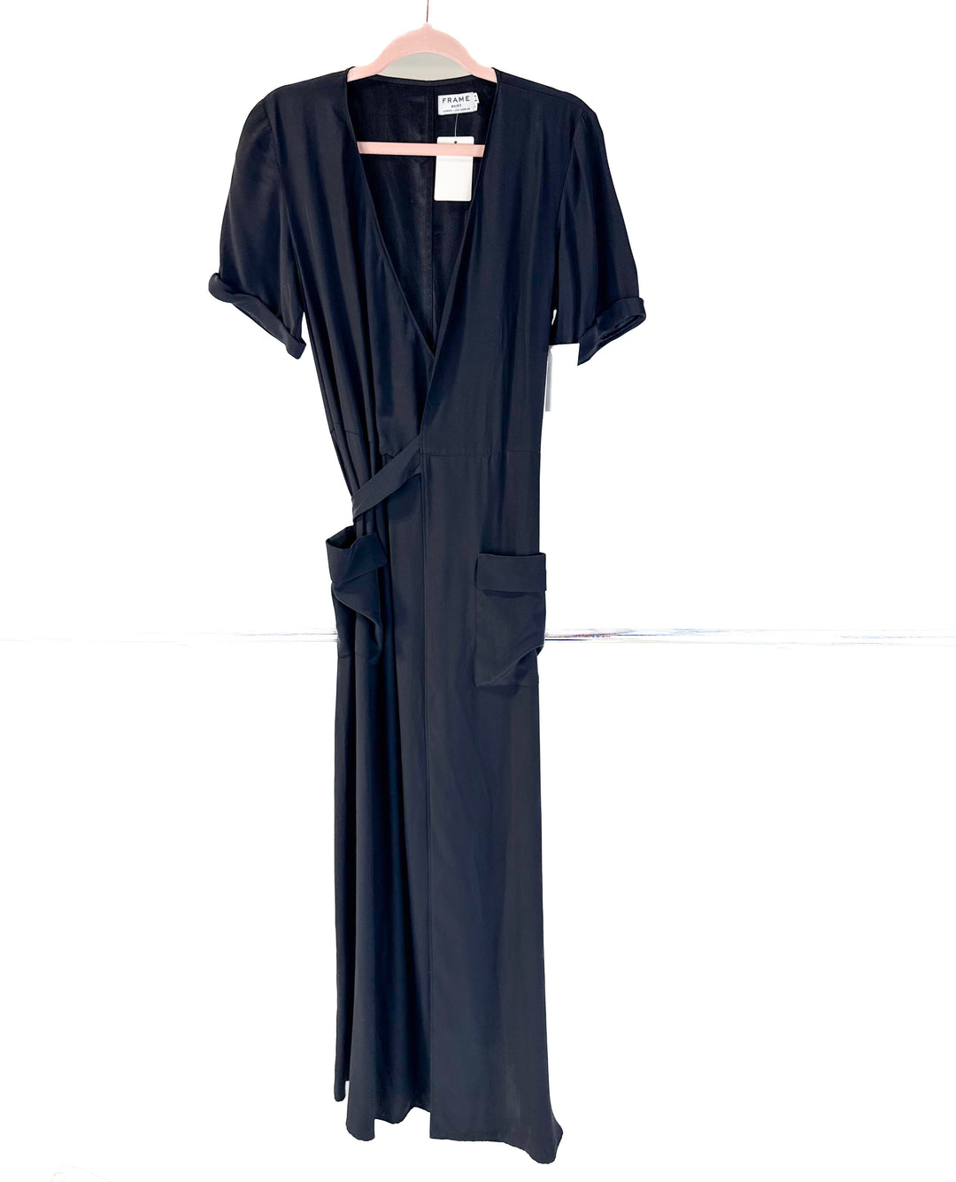 Frame black shirt dress (M)
