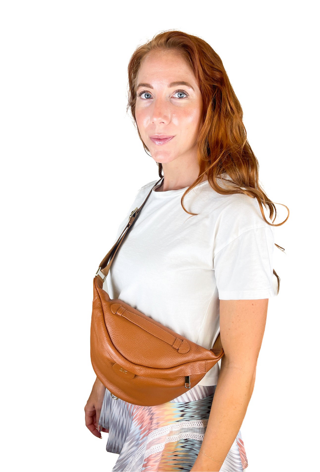 Sienna Olivia "SK" Tan Leather Bumbag