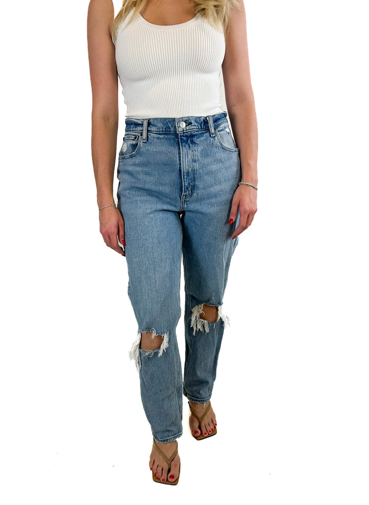 Abercrombie The 90s Straight Ultra High Rise Curve Love Knee Blowout (29/8R)