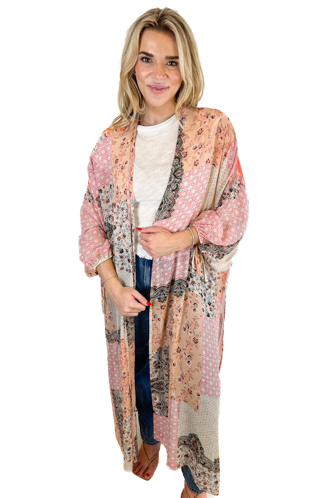 Gimmicks Kimono Sheer Printed  (S)
