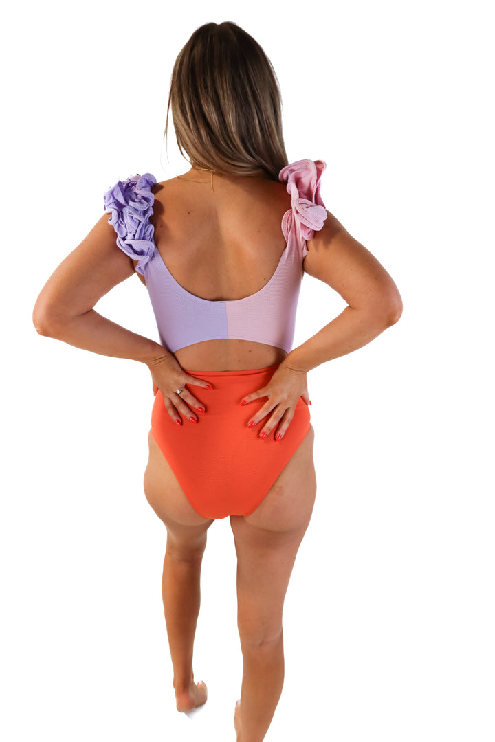 Buddy Love Floral Swimsuit (S; retails for $50)