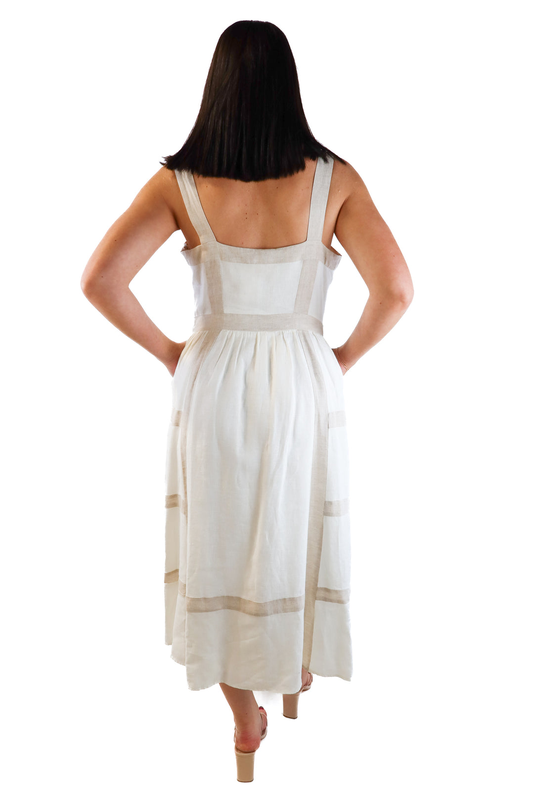 Sancia Cream Sundress (8; retail $189)