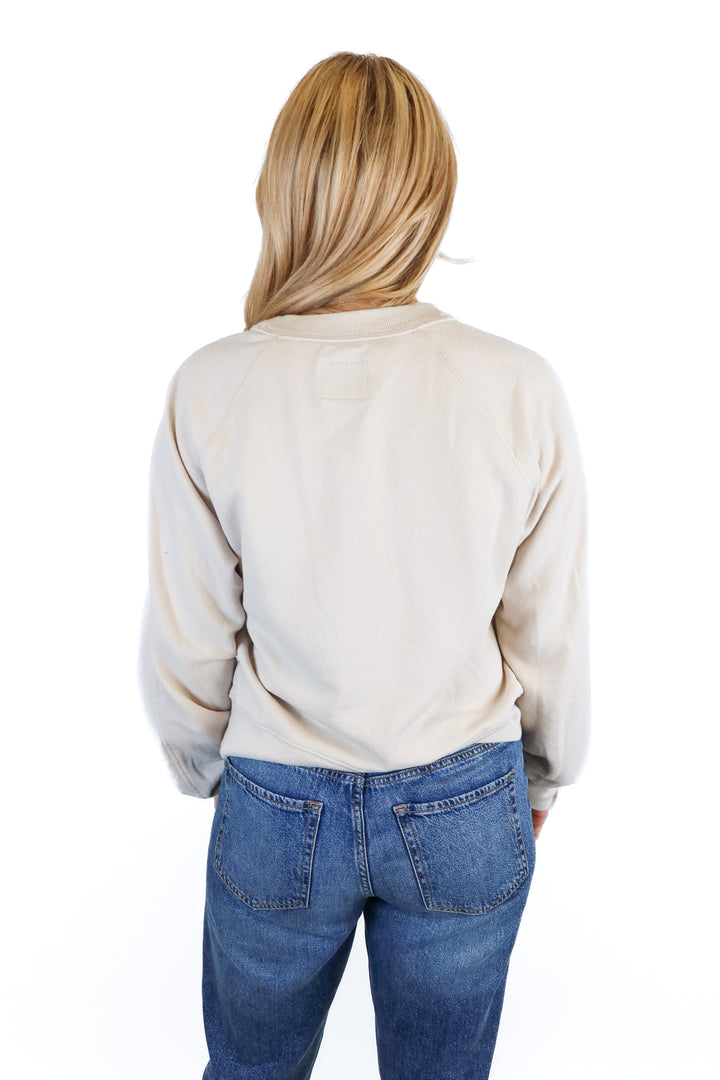 Abercrombie & Fitch beige crewneck (S)