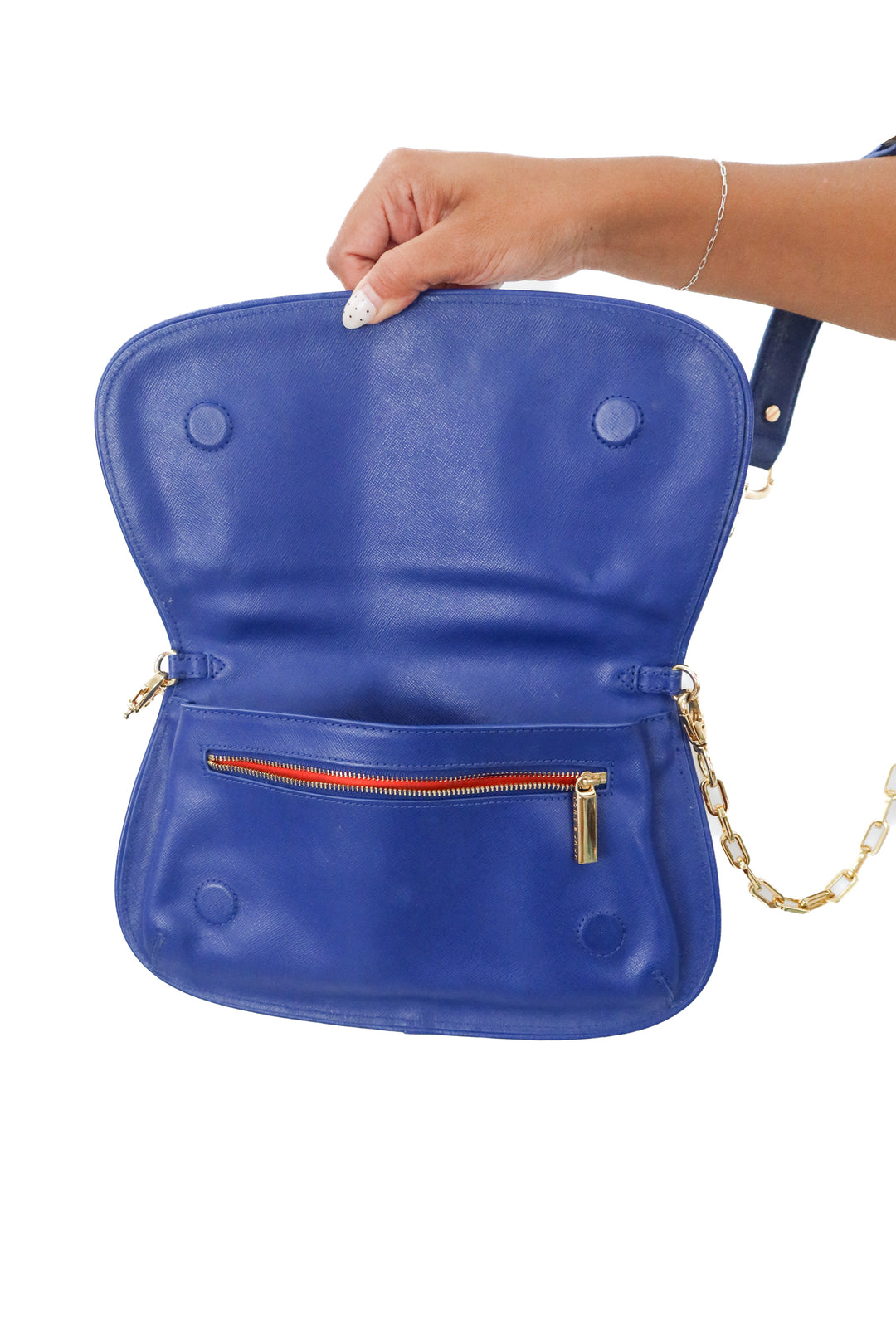 Tory Burch Saffiano Robinson Logo Clutch/ Crossbody