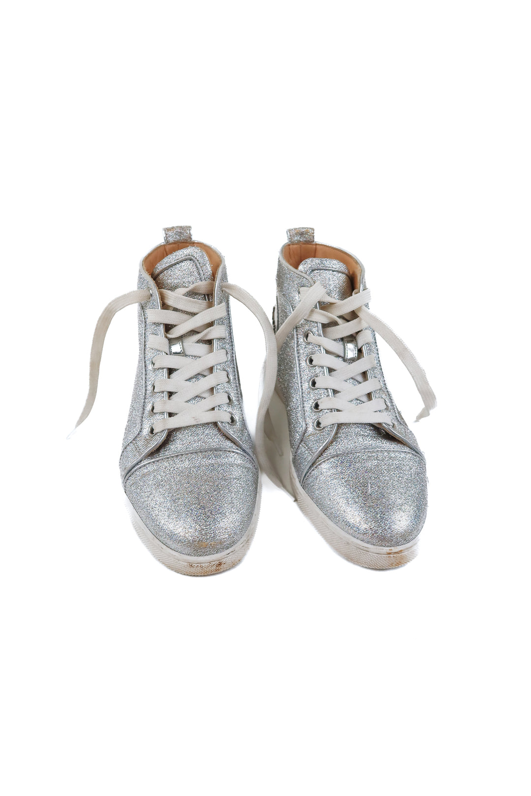 christian louboutin metallic sneakers (38/ US8; retail $1,495)