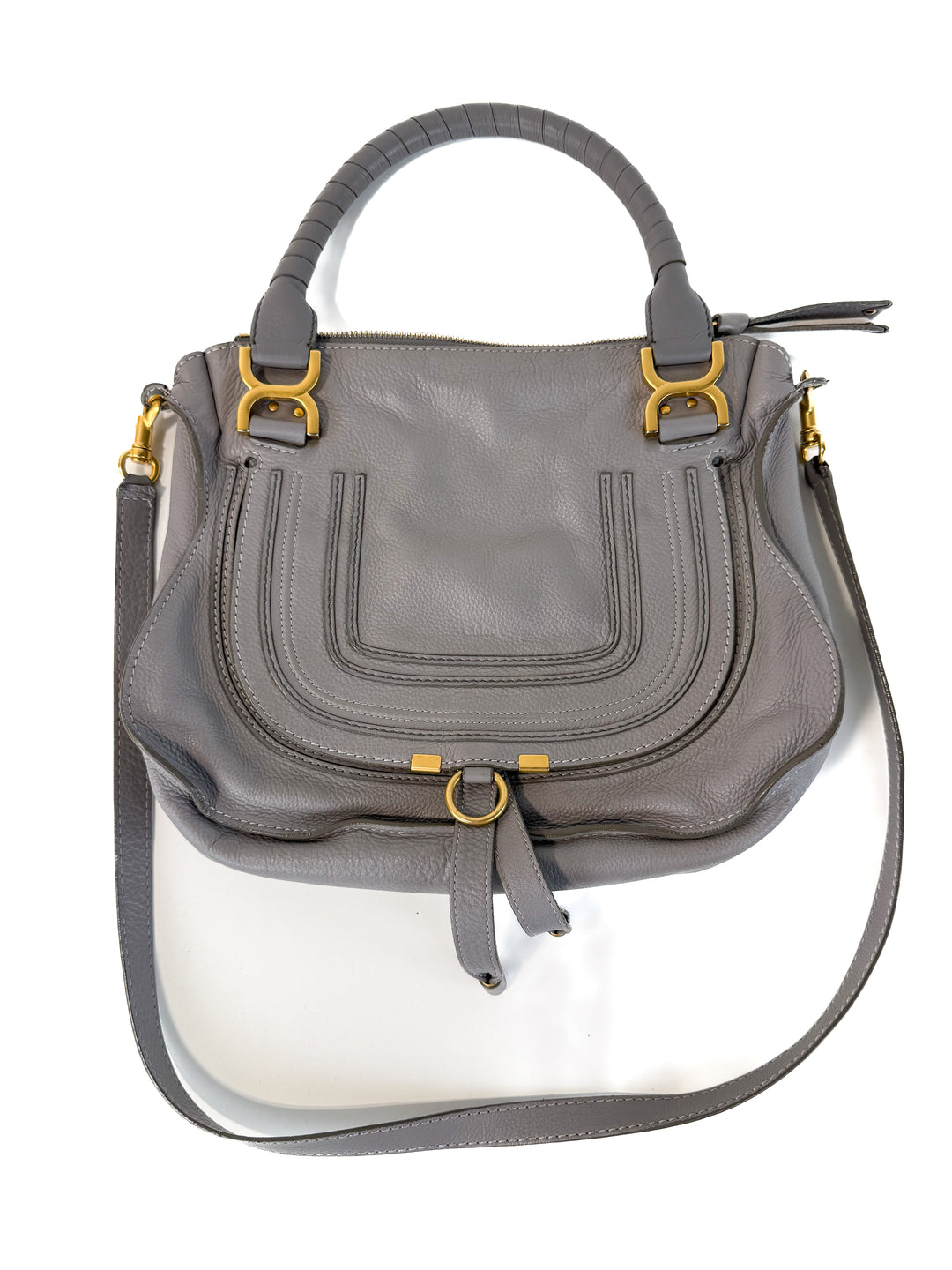 SOLD Chloe Marcie Bag in Cashmere Grey (retail $2,690)