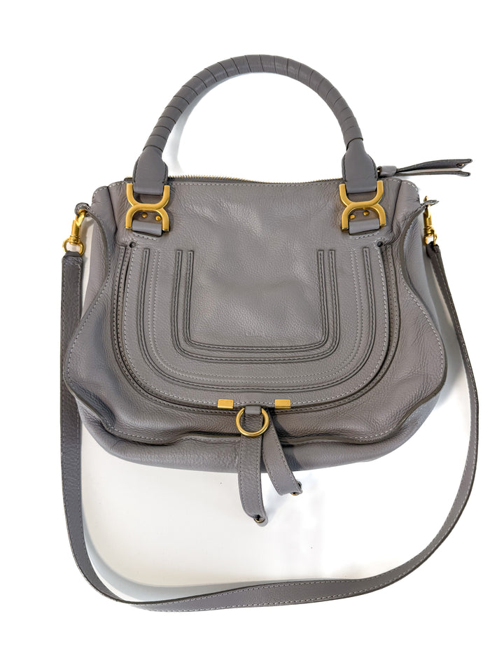 SOLD Chloe Marcie Bag in Cashmere Grey (retail $2,690)