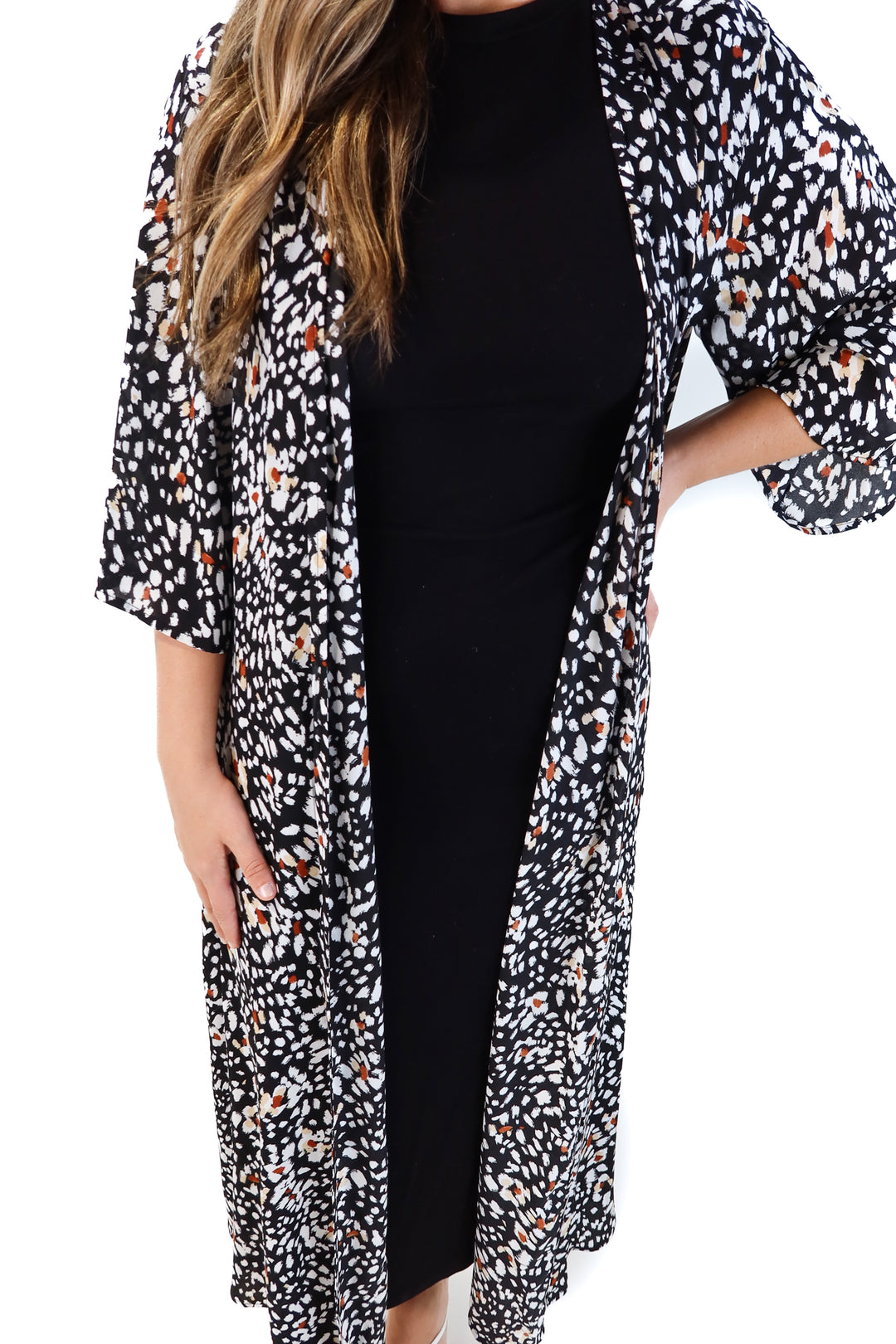 Buddy love black floral wrap (s/m)