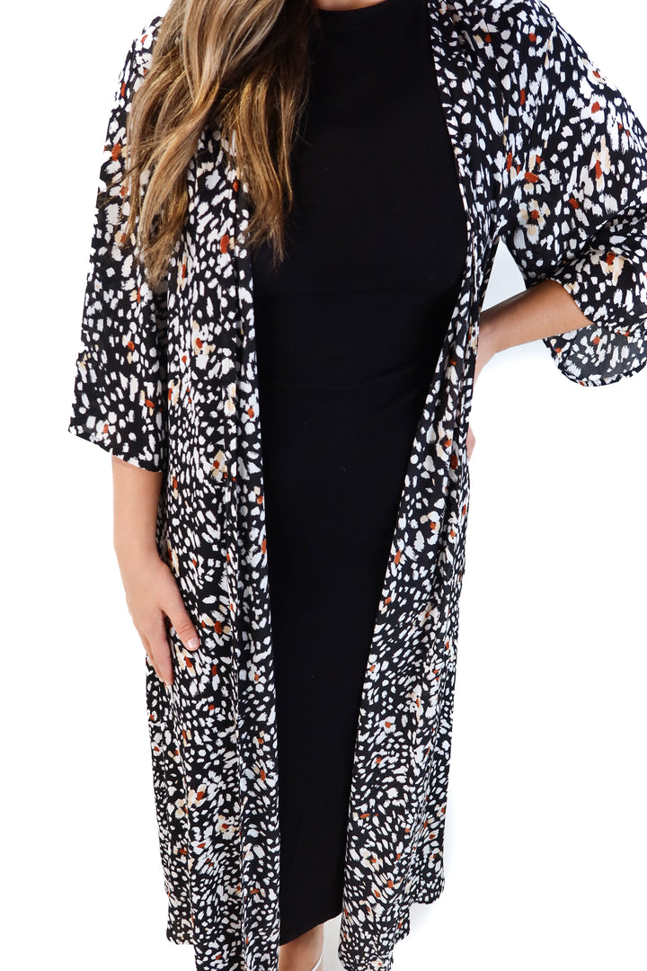 Buddy love black floral wrap (s/m)