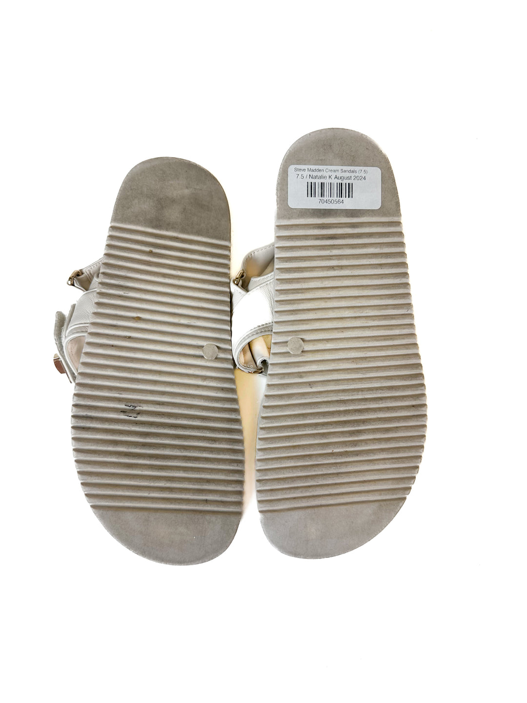 Steve Madden Cream Sandals (7.5)
