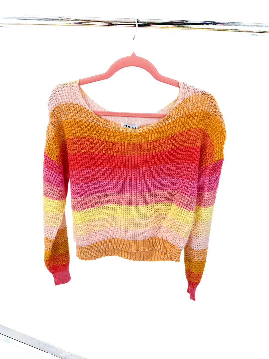 27 miles sunrise sweater NWT (xs; retail $228)