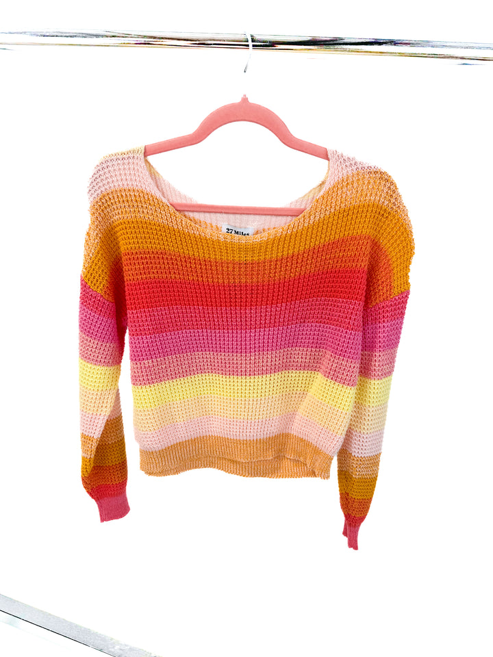 27 miles sunrise sweater NWT (xs; retail $228)