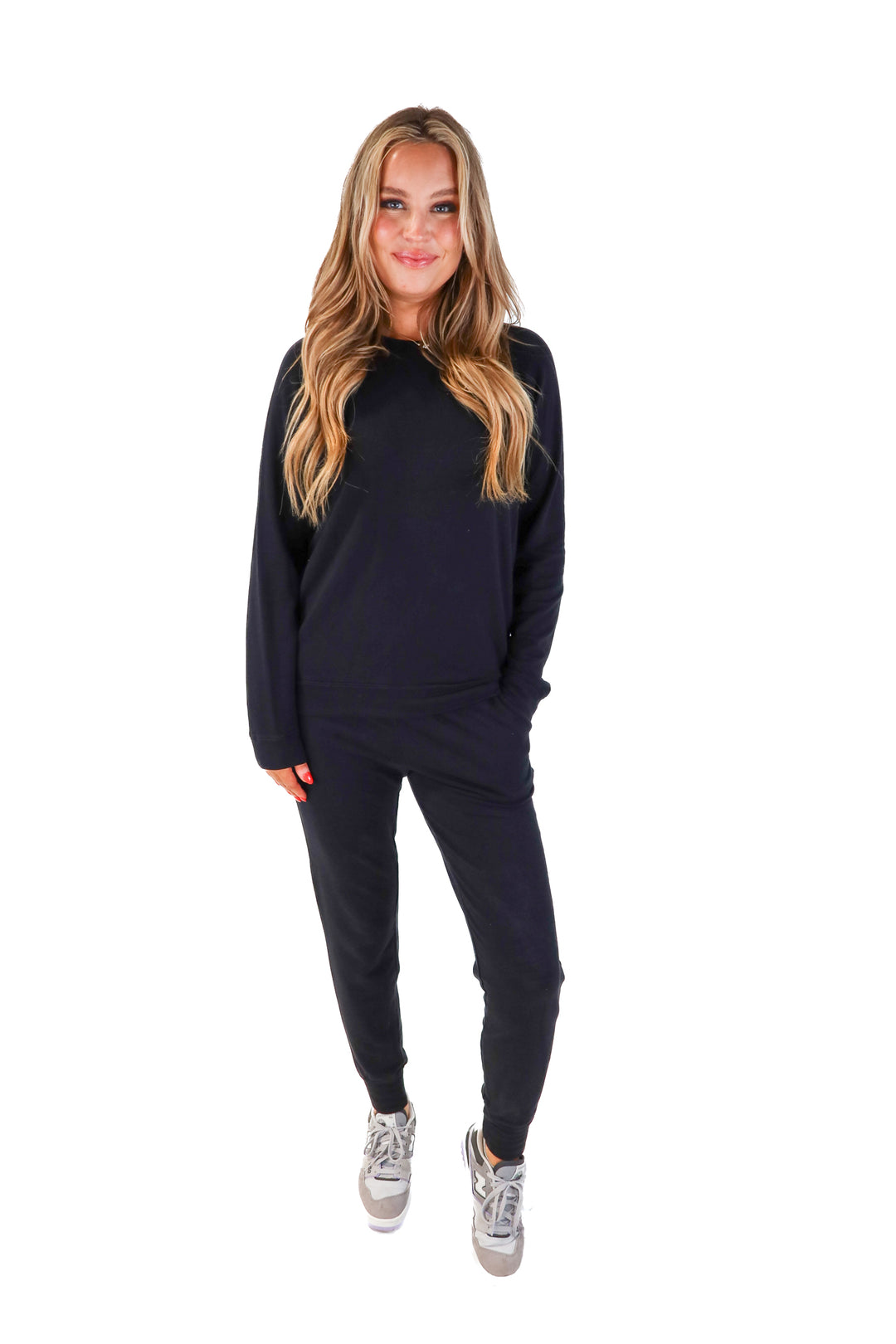 black sweat set (m)