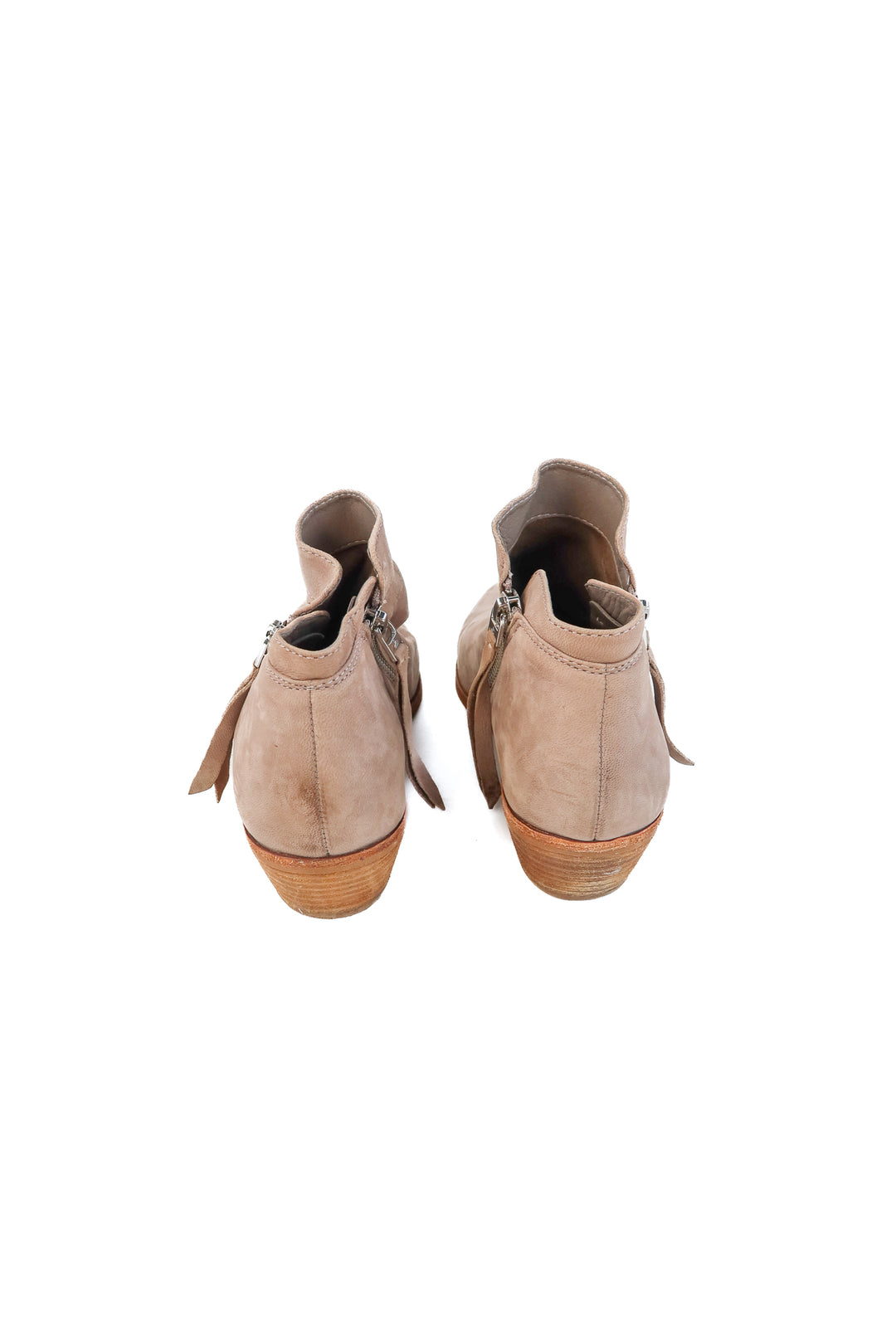 Sam Edelman taupe leather booties (7.5)