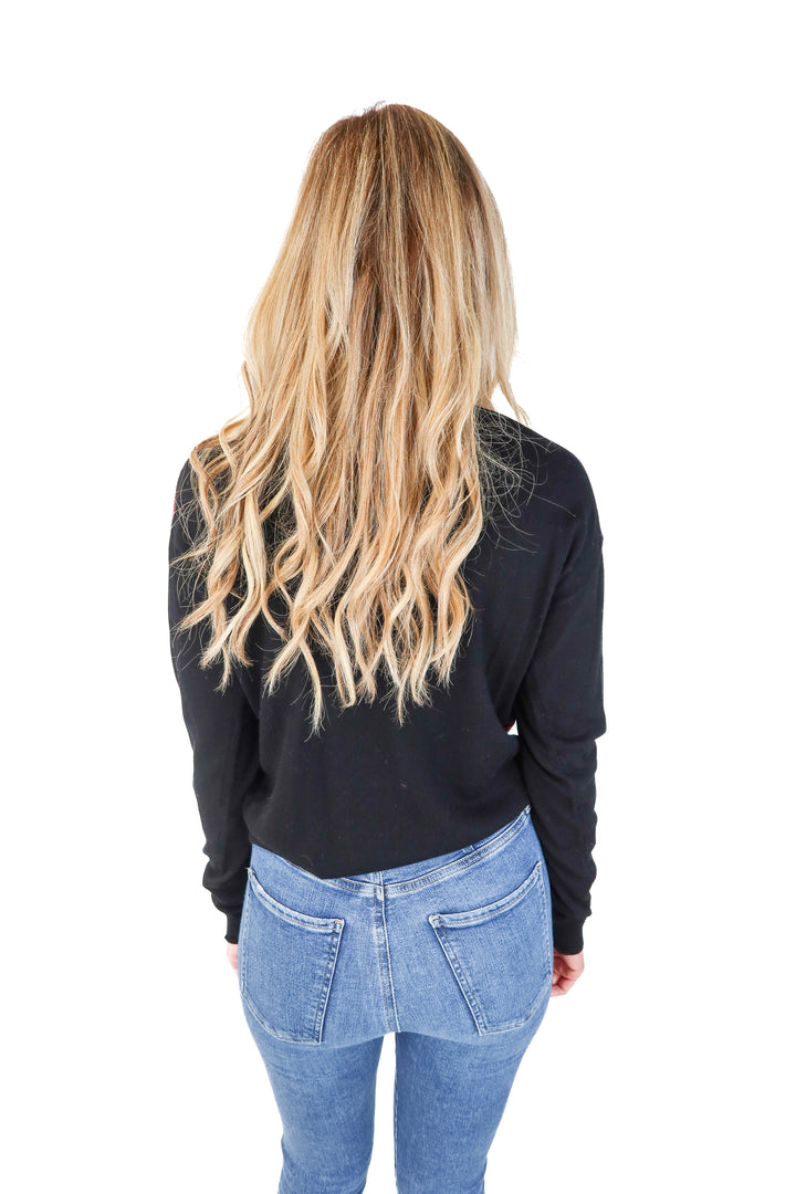 Zadig & Voltaire Black Rock & Roll Studded Sweater (S)