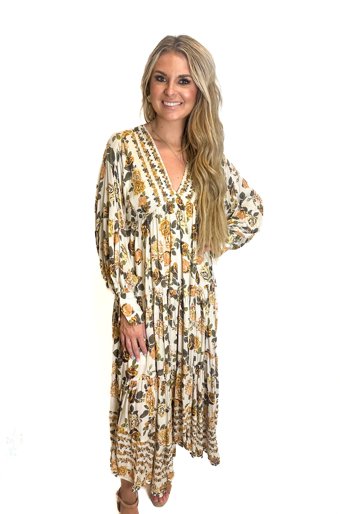Free People Floral Maxi Dress NWT (XS)