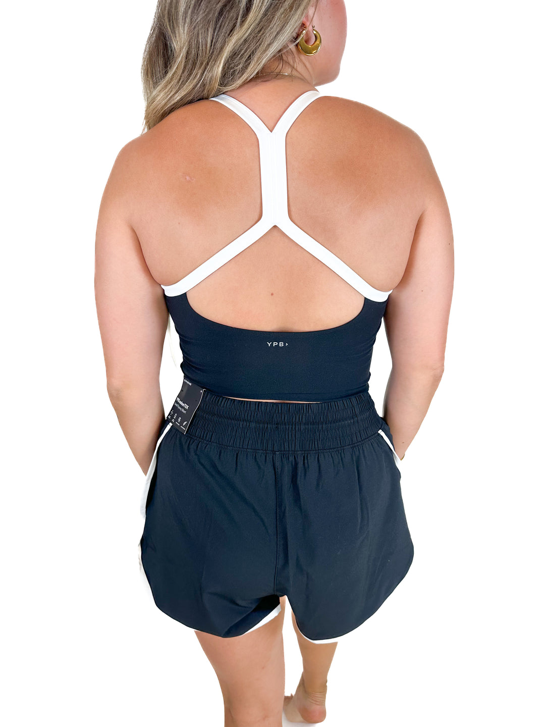 YPB x Tia Booth Black and White Workout Set NWT (M)