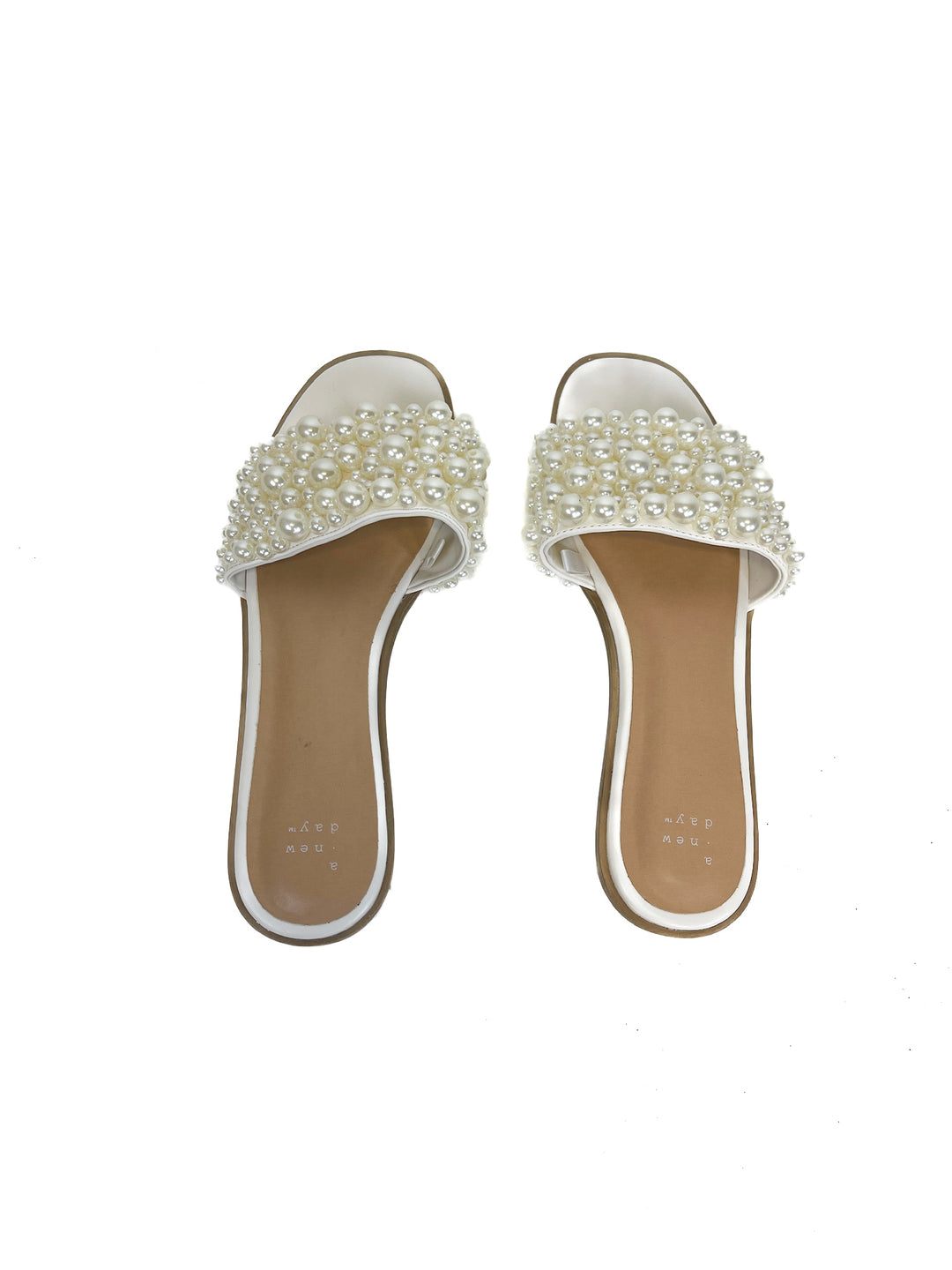 A New Day Pearl Slide Sandals with Memory Foam Insole (9.5)