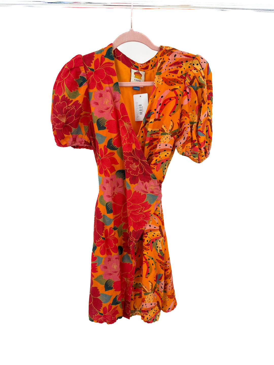 Farm Rio floral wrap dress (XS)