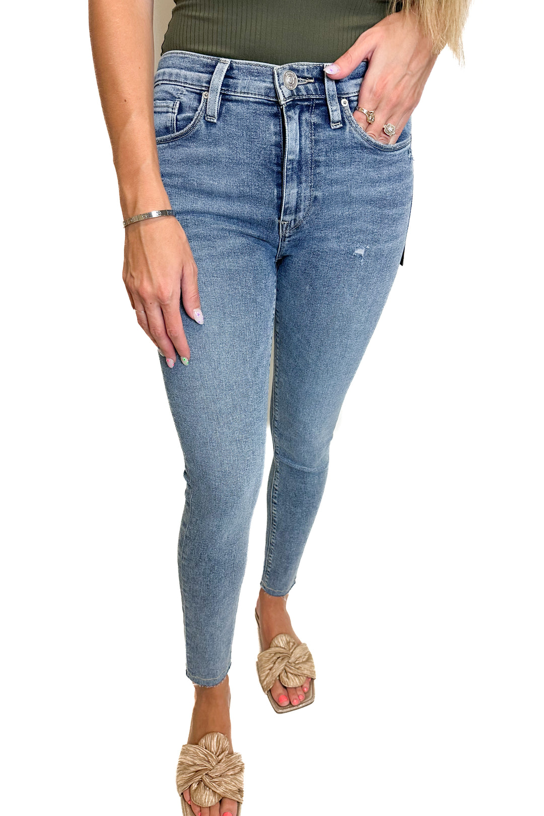 Hudson Barbara High Waist Super Skinny Ankle Jean NWT (24)