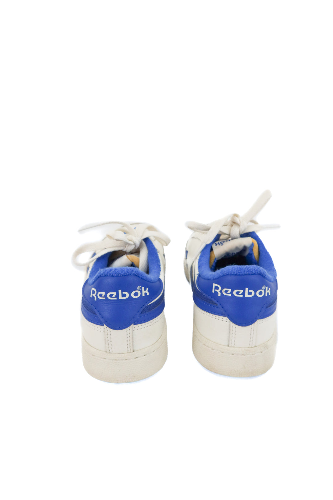 reebok cream/blue sneakers (8.5M/10W; retail $80)