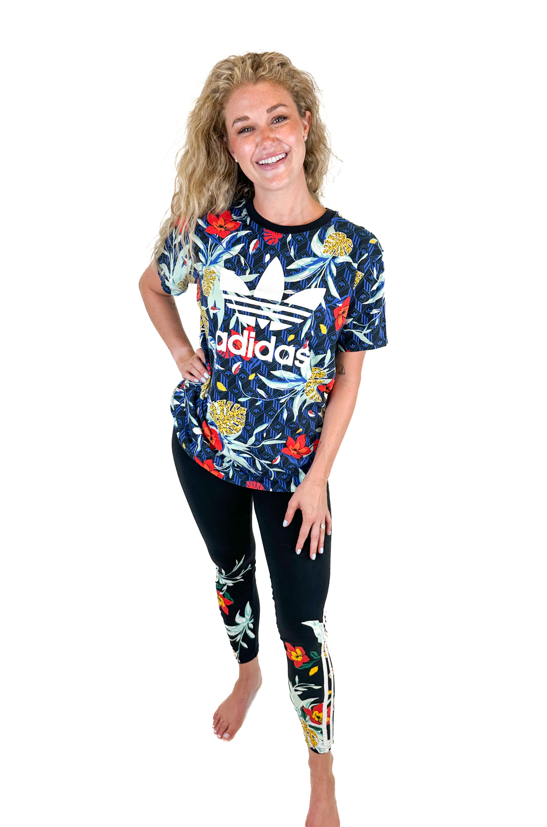 Adidas Floral Workout Set (M)