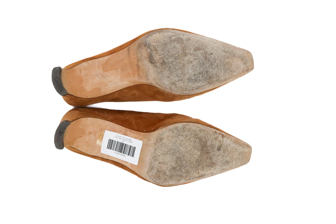 staud suede heeled mule (39; retail $350)
