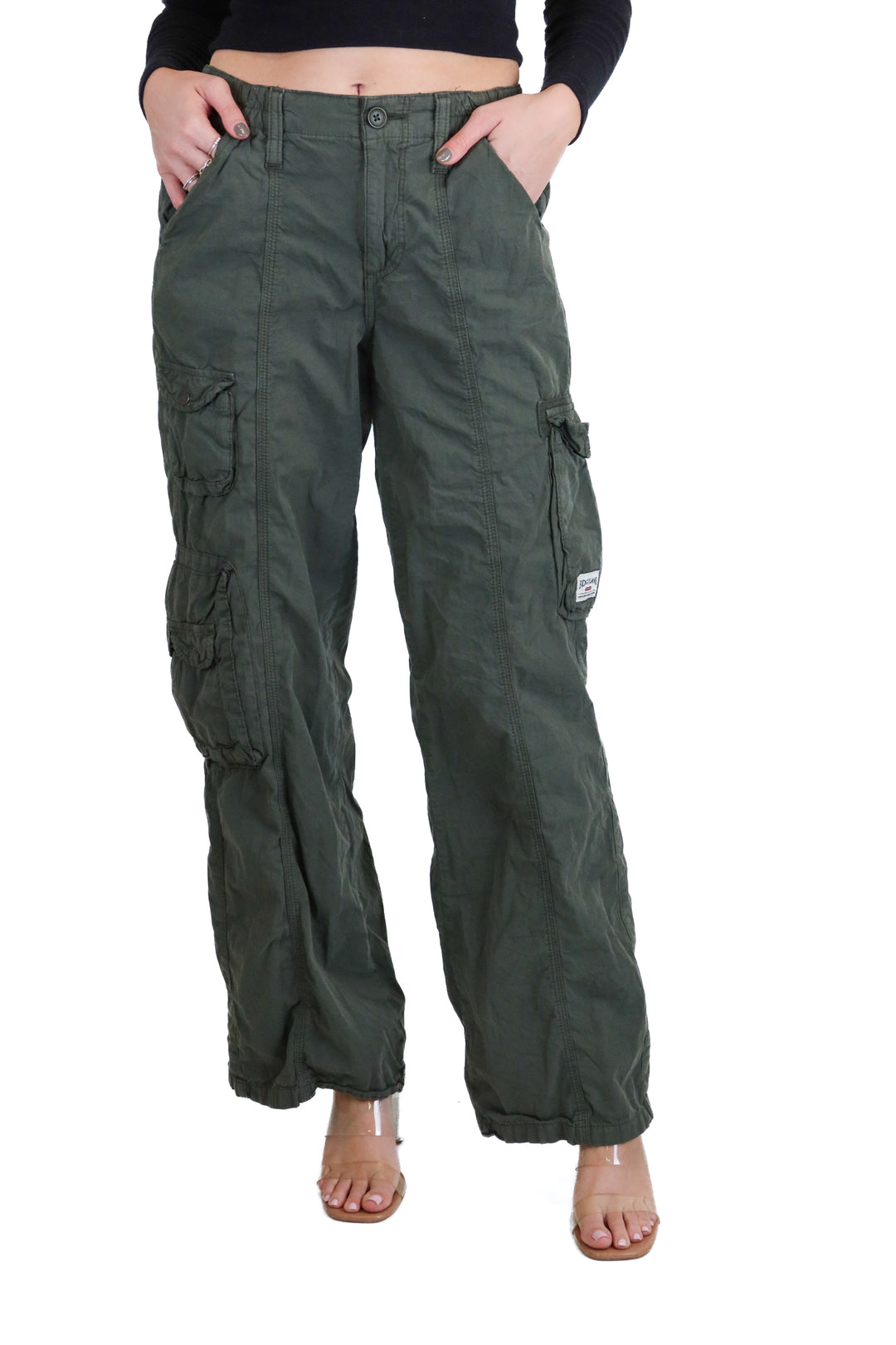 Urban Outfitters forrest green cargo pants (S)