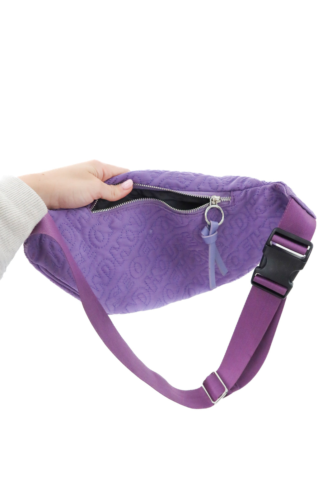 house of holland purple belt bag (retail $190)