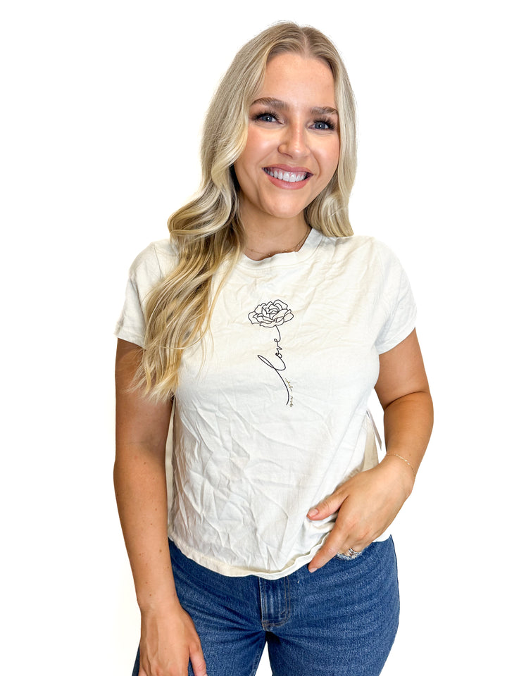 Spiritual Gangster Love Rose Lila Short-Sleeve T-Shirt NWT (S)