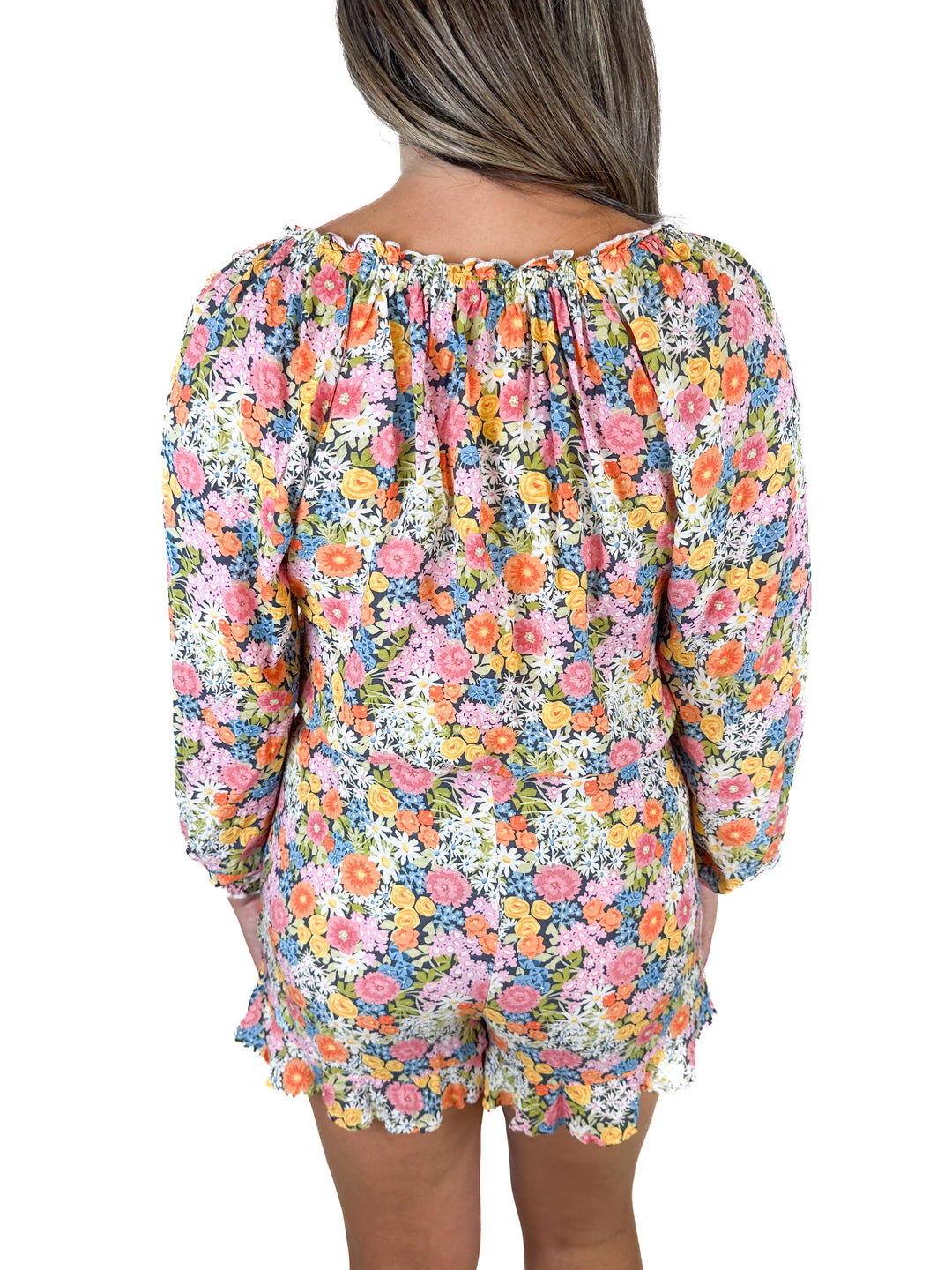 Show Me Your Mumu Floral Top and Skort Set (M)