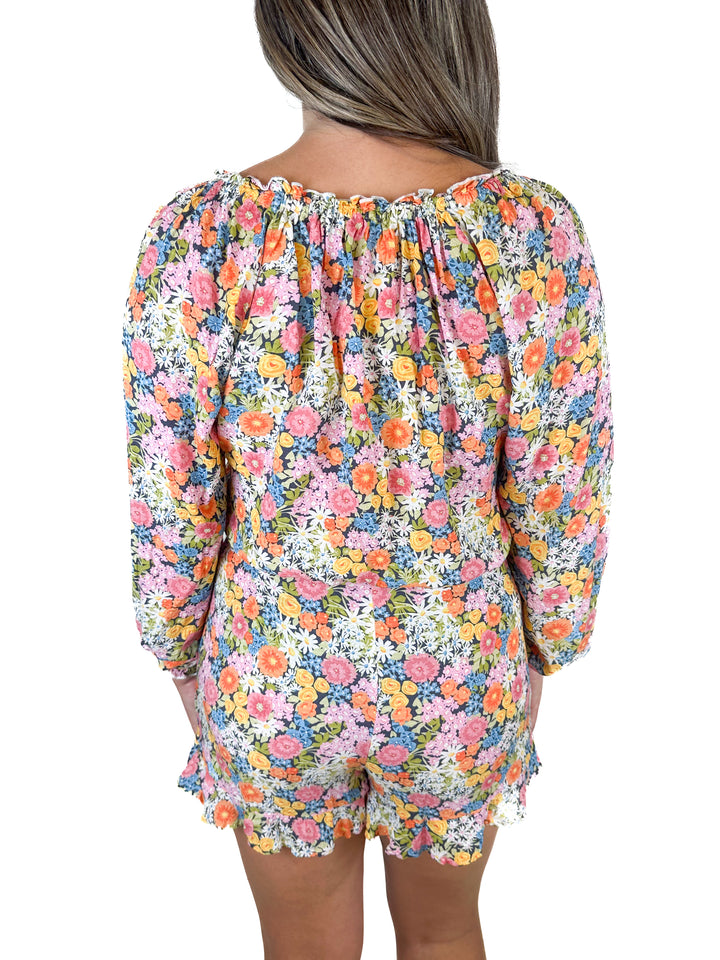 Show Me Your Mumu Floral Top and Skort Set (M)