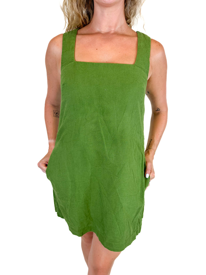 Abercrombie Green Shift Dress (M)