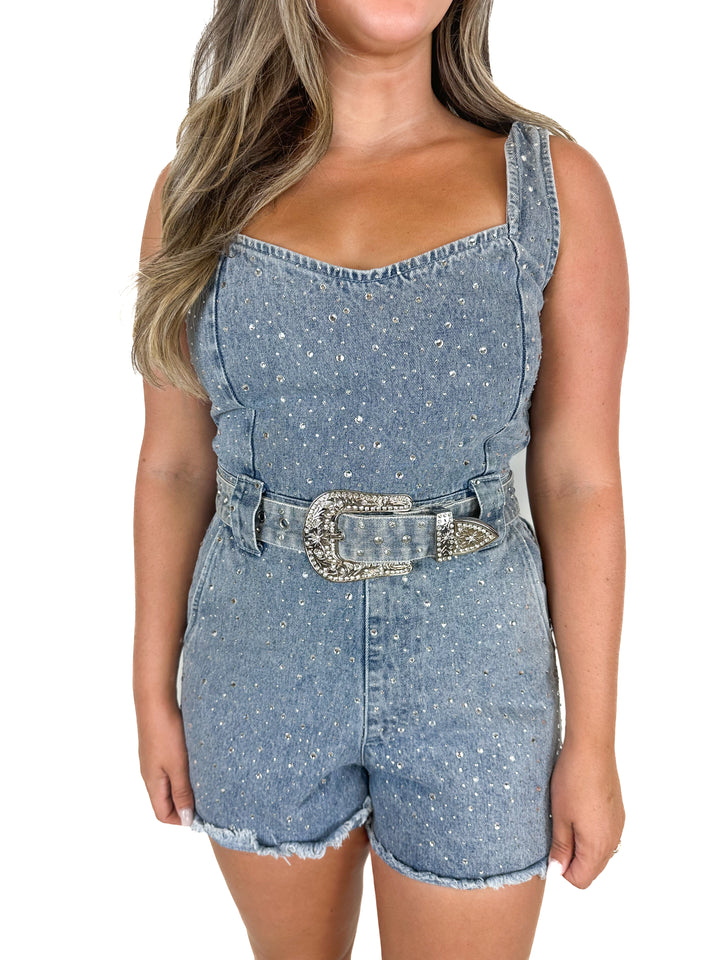 Show Me Your Mumu Sparkling Romper (M)