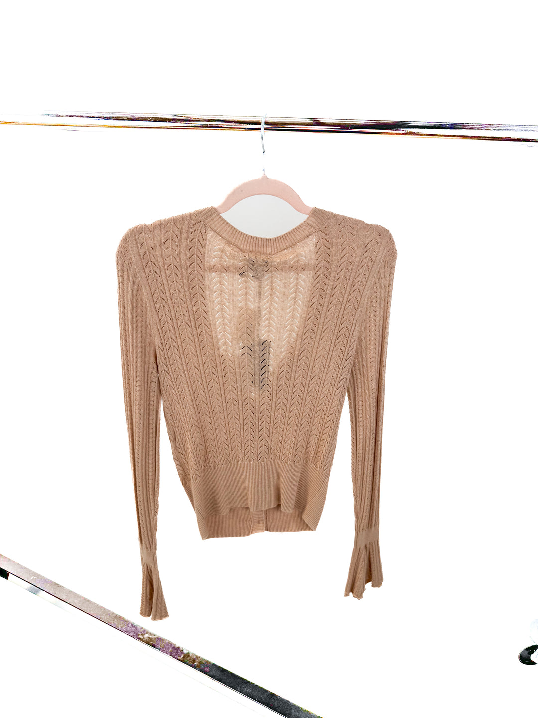 Paige tan cardigan NWT (XS; retail $209)