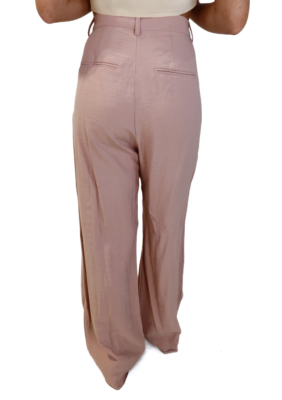 Nonchalant blush linen trousers (xs; retails for $297)