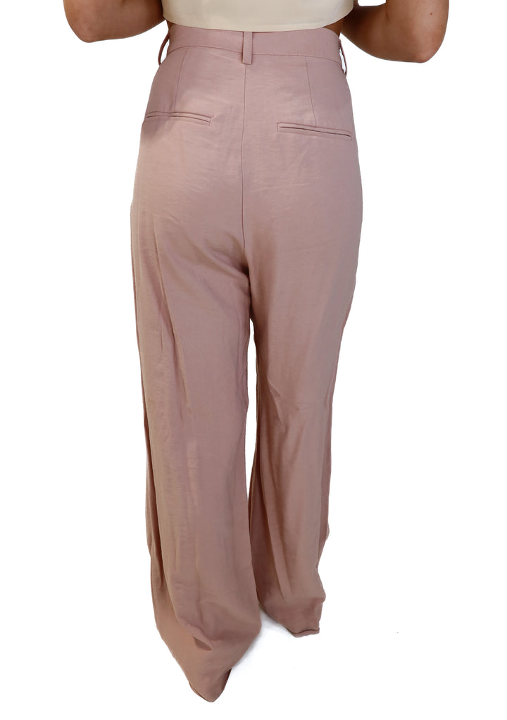 Nonchalant blush linen trousers (xs; retails for $297)