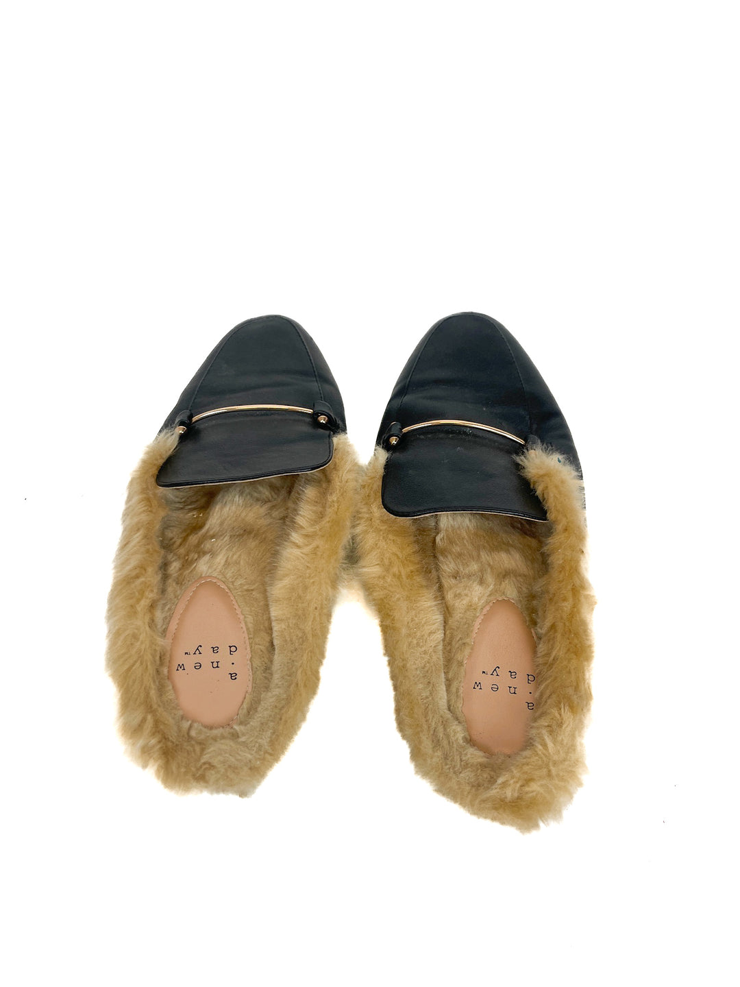 A New Day Black Faux Fur Mule (9)