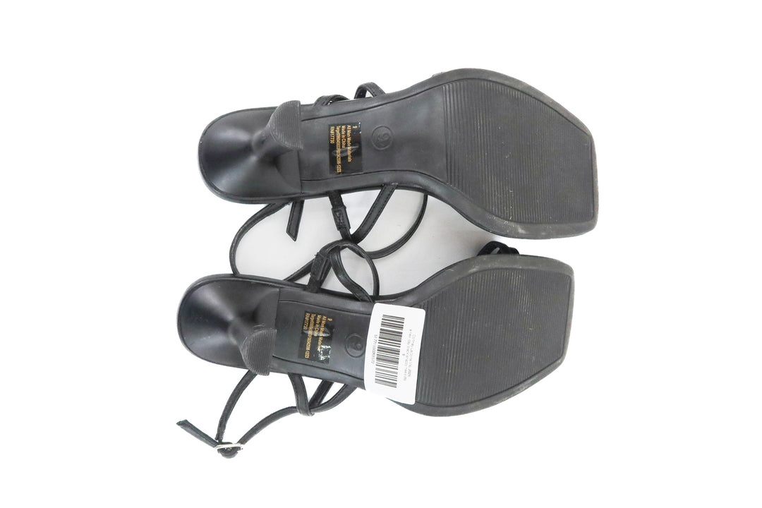 a new day black strappy heels (9)