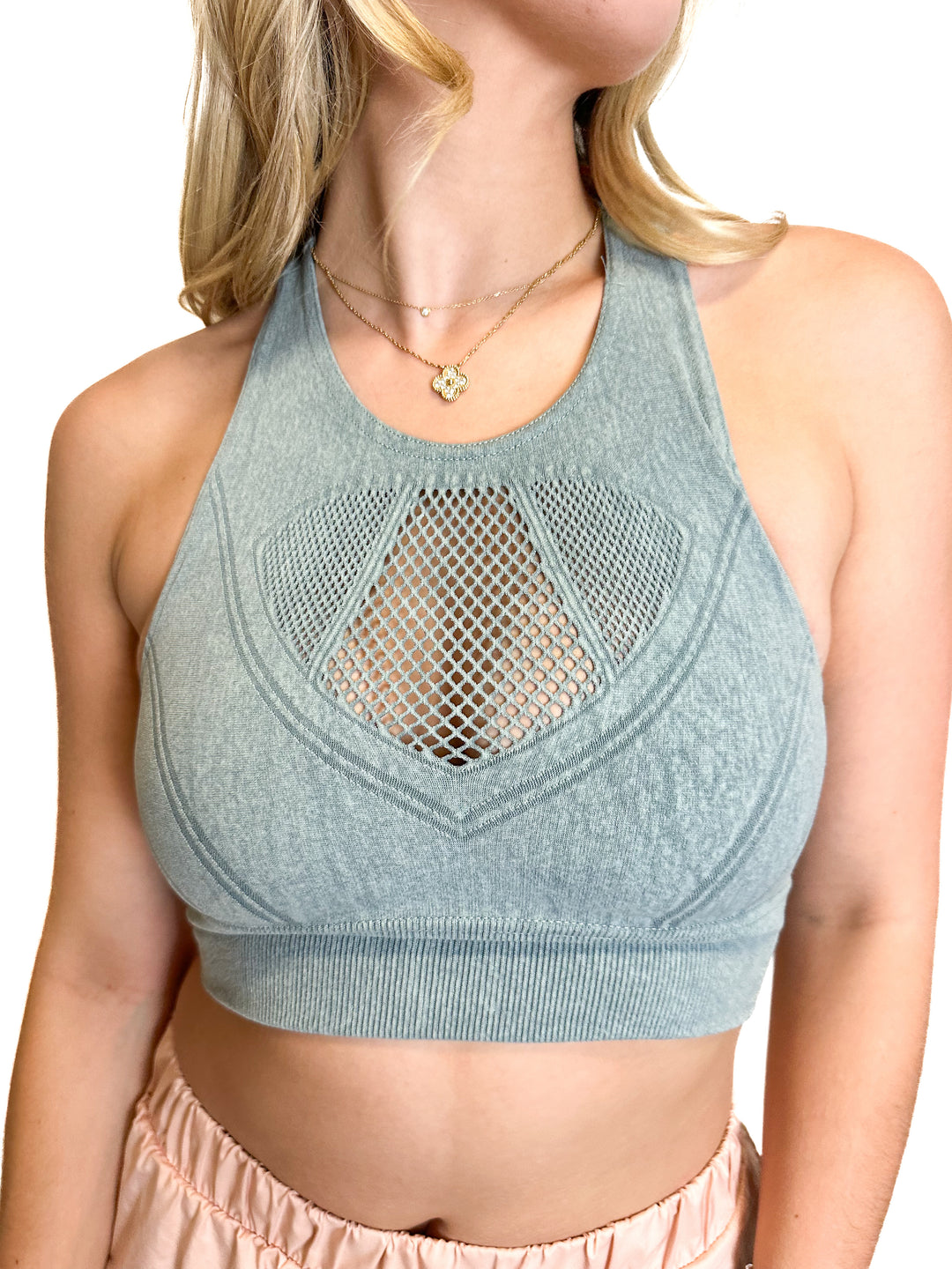 Free People Green Sports Bra NWT (S)