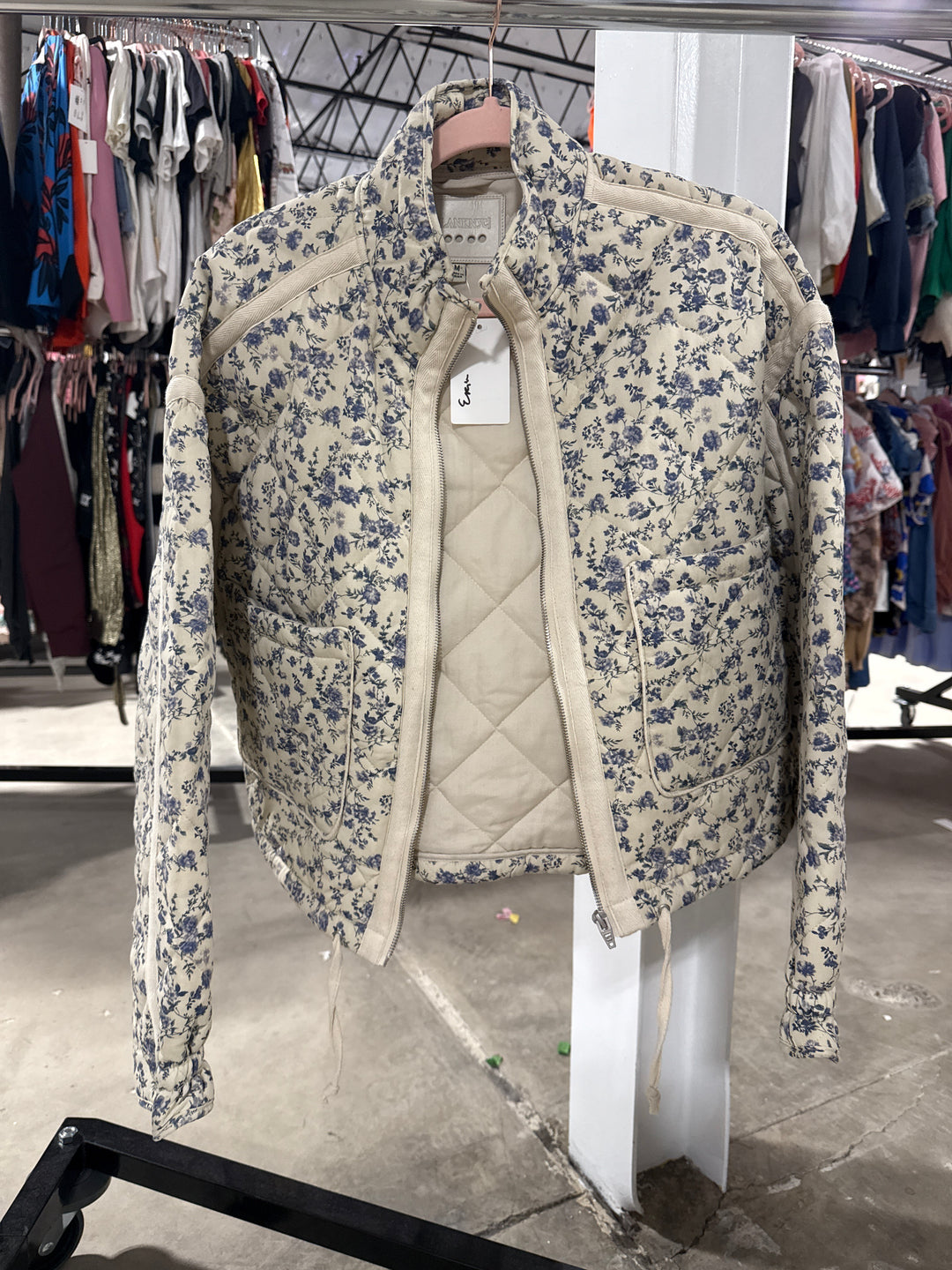 SOLD: Blank NYC Quilted Floral Jacket (M; retail $128)
