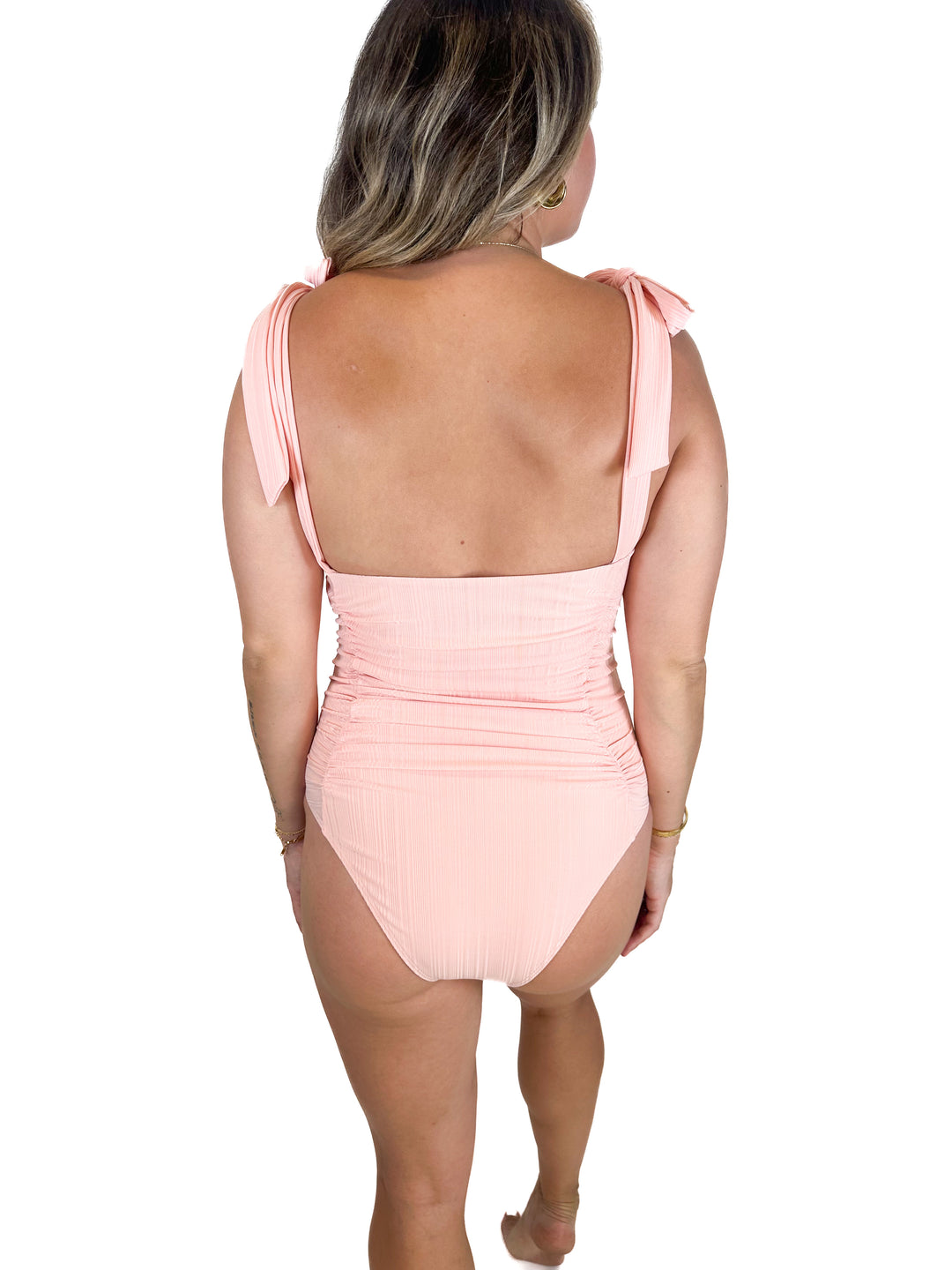 Mink Pink Light Pink One Piece Suit (M)