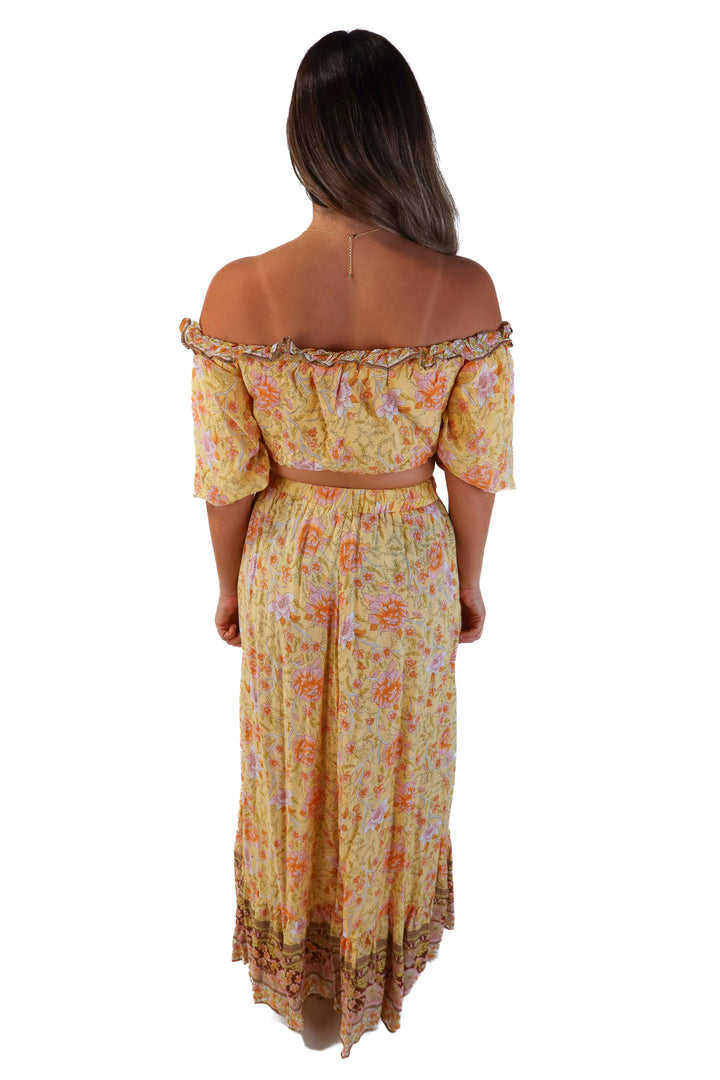 Dress day yellow floral set (s)