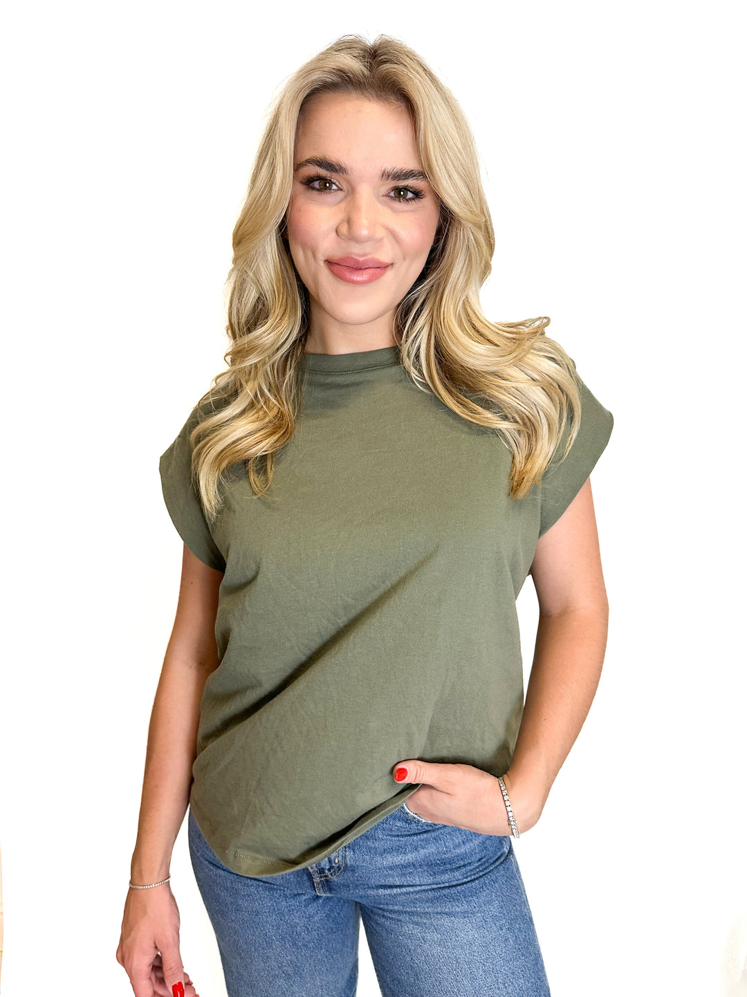 Nuuds Forest Green Sleeveless T-Shirt (S)